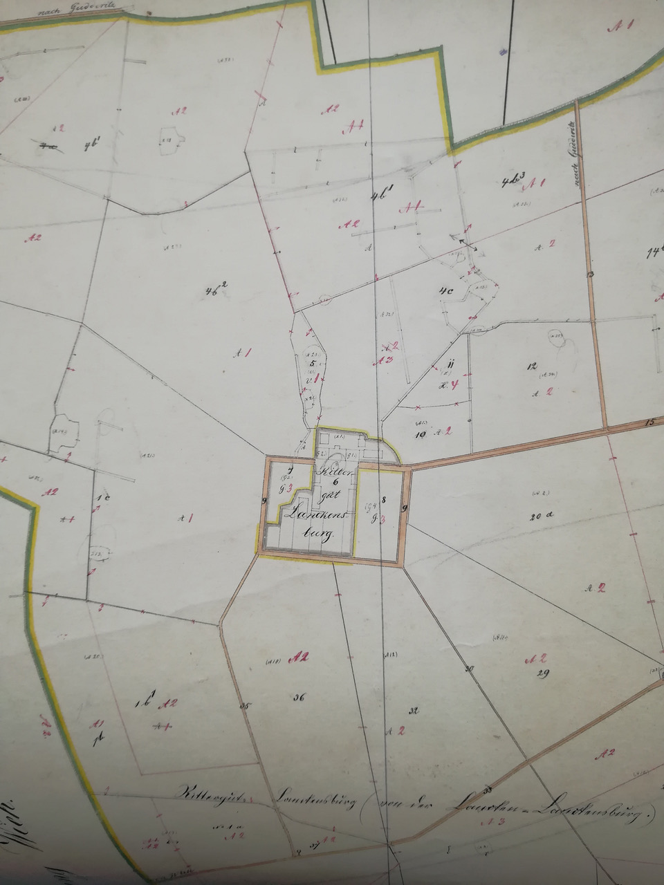 Hofgebäude, Foto: 1955